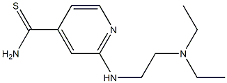 2-{[2-(diethylamino)ethyl]amino}pyridine-4-carbothioamide 结构式