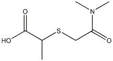 2-{[2-(dimethylamino)-2-oxoethyl]thio}propanoic acid 结构式