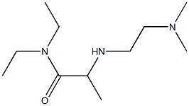 2-{[2-(dimethylamino)ethyl]amino}-N,N-diethylpropanamide 结构式