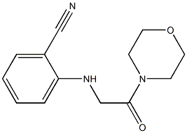 2-{[2-(morpholin-4-yl)-2-oxoethyl]amino}benzonitrile 结构式