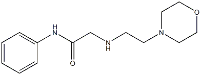 2-{[2-(morpholin-4-yl)ethyl]amino}-N-phenylacetamide 结构式