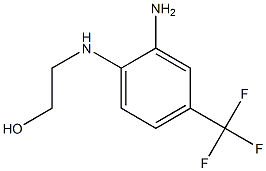 2-{[2-amino-4-(trifluoromethyl)phenyl]amino}ethan-1-ol 结构式