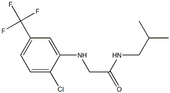 2-{[2-chloro-5-(trifluoromethyl)phenyl]amino}-N-(2-methylpropyl)acetamide 结构式