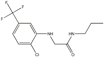 2-{[2-chloro-5-(trifluoromethyl)phenyl]amino}-N-propylacetamide 结构式