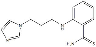 2-{[3-(1H-imidazol-1-yl)propyl]amino}benzene-1-carbothioamide 结构式