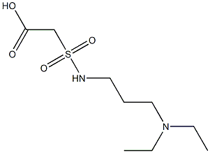 2-{[3-(diethylamino)propyl]sulfamoyl}acetic acid 结构式