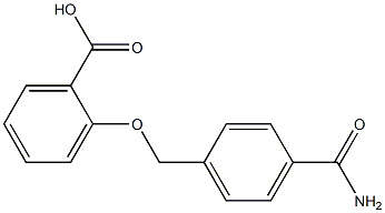 2-{[4-(aminocarbonyl)benzyl]oxy}benzoic acid 结构式