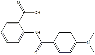 2-{[4-(dimethylamino)benzene]amido}benzoic acid 结构式