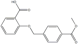 2-{[4-(methoxycarbonyl)phenyl]methoxy}benzoic acid 结构式