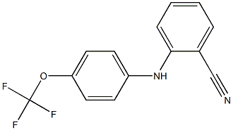 2-{[4-(trifluoromethoxy)phenyl]amino}benzonitrile 结构式