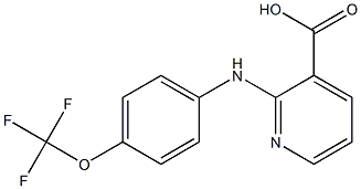 2-{[4-(trifluoromethoxy)phenyl]amino}pyridine-3-carboxylic acid 结构式