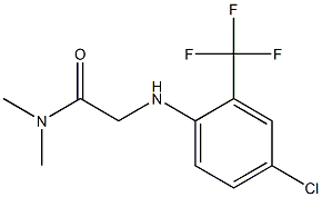 2-{[4-chloro-2-(trifluoromethyl)phenyl]amino}-N,N-dimethylacetamide 结构式