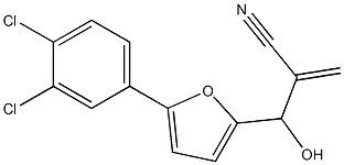 2-{[5-(3,4-dichlorophenyl)furan-2-yl](hydroxy)methyl}prop-2-enenitrile 结构式