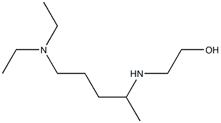 2-{[5-(diethylamino)pentan-2-yl]amino}ethan-1-ol 结构式