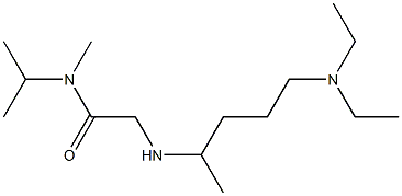 2-{[5-(diethylamino)pentan-2-yl]amino}-N-methyl-N-(propan-2-yl)acetamide 结构式
