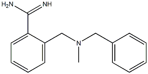 2-{[benzyl(methyl)amino]methyl}benzenecarboximidamide 结构式