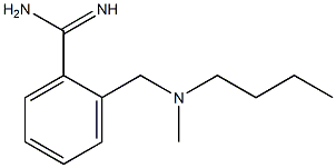 2-{[butyl(methyl)amino]methyl}benzenecarboximidamide 结构式