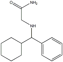 2-{[cyclohexyl(phenyl)methyl]amino}acetamide 结构式