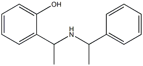 2-{1-[(1-phenylethyl)amino]ethyl}phenol 结构式