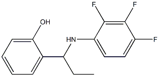 2-{1-[(2,3,4-trifluorophenyl)amino]propyl}phenol 结构式