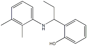 2-{1-[(2,3-dimethylphenyl)amino]propyl}phenol 结构式