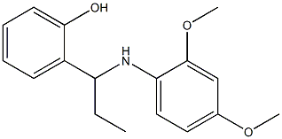 2-{1-[(2,4-dimethoxyphenyl)amino]propyl}phenol 结构式