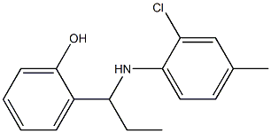 2-{1-[(2-chloro-4-methylphenyl)amino]propyl}phenol 结构式