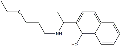 2-{1-[(3-ethoxypropyl)amino]ethyl}naphthalen-1-ol 结构式