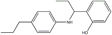 2-{1-[(4-propylphenyl)amino]propyl}phenol 结构式