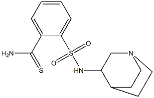 2-{1-azabicyclo[2.2.2]octan-3-ylsulfamoyl}benzene-1-carbothioamide 结构式