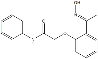 2-{2-[(1E)-N-hydroxyethanimidoyl]phenoxy}-N-phenylacetamide 结构式