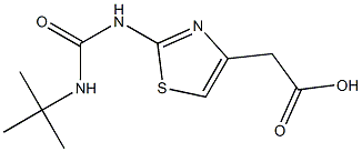 2-{2-[(tert-butylcarbamoyl)amino]-1,3-thiazol-4-yl}acetic acid 结构式