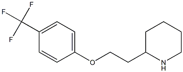 2-{2-[4-(trifluoromethyl)phenoxy]ethyl}piperidine 结构式