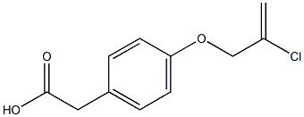 2-{4-[(2-chloroprop-2-en-1-yl)oxy]phenyl}acetic acid 结构式