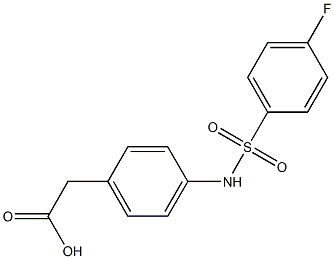 2-{4-[(4-fluorobenzene)sulfonamido]phenyl}acetic acid 结构式