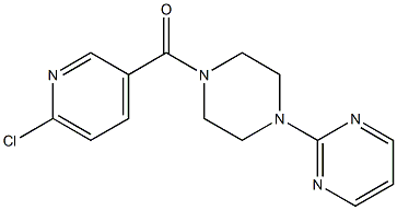 2-{4-[(6-chloropyridin-3-yl)carbonyl]piperazin-1-yl}pyrimidine 结构式