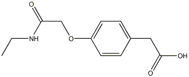 2-{4-[(ethylcarbamoyl)methoxy]phenyl}acetic acid 结构式