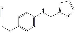 2-{4-[(thiophen-2-ylmethyl)amino]phenoxy}acetonitrile 结构式