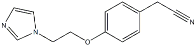 2-{4-[2-(1H-imidazol-1-yl)ethoxy]phenyl}acetonitrile 结构式