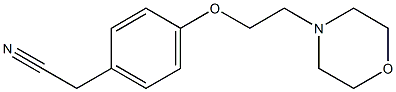 2-{4-[2-(morpholin-4-yl)ethoxy]phenyl}acetonitrile 结构式