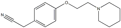 2-{4-[2-(piperidin-1-yl)ethoxy]phenyl}acetonitrile 结构式