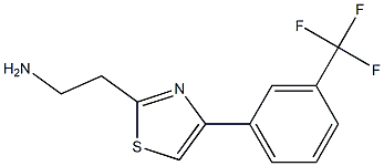 2-{4-[3-(trifluoromethyl)phenyl]-1,3-thiazol-2-yl}ethanamine 结构式