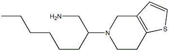 2-{4H,5H,6H,7H-thieno[3,2-c]pyridin-5-yl}octan-1-amine 结构式