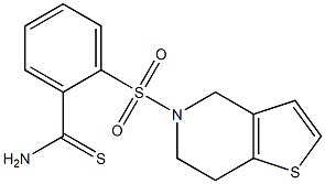 2-{4H,5H,6H,7H-thieno[3,2-c]pyridine-5-sulfonyl}benzene-1-carbothioamide 结构式