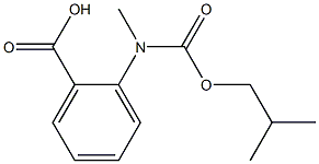 2-{methyl[(2-methylpropoxy)carbonyl]amino}benzoic acid 结构式