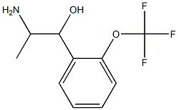 2-amino-1-[2-(trifluoromethoxy)phenyl]propan-1-ol 结构式
