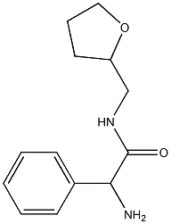 2-amino-2-phenyl-N-(tetrahydrofuran-2-ylmethyl)acetamide 结构式