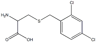 2-amino-3-[(2,4-dichlorobenzyl)thio]propanoic acid 结构式