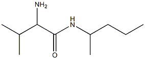 2-amino-3-methyl-N-(1-methylbutyl)butanamide 结构式