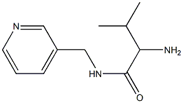 2-amino-3-methyl-N-(pyridin-3-ylmethyl)butanamide 结构式